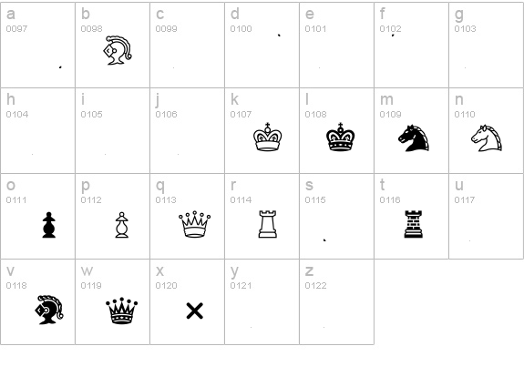Chess Condal details - Free Fonts at FontZone.net