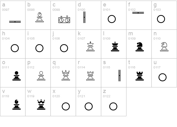 Chess Marroquin details - Free Fonts at FontZone.net