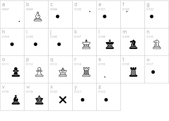 Chess Maya details - Free Fonts at FontZone.net