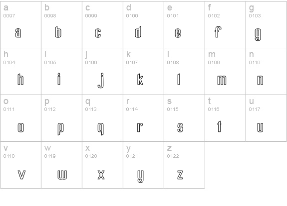 Chiquita Outlined details - Free Fonts at FontZone.net