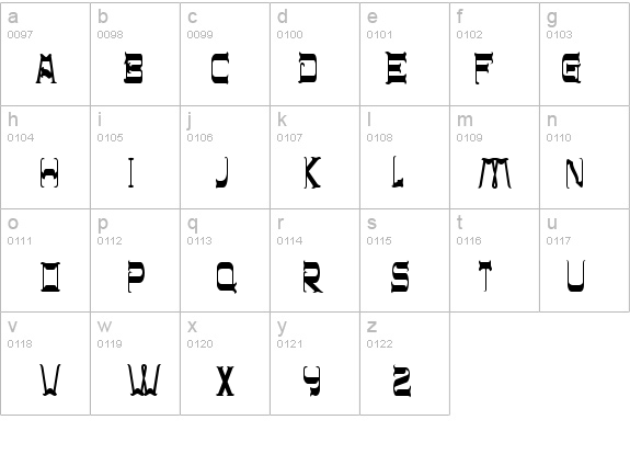CHR32 details - Free Fonts at FontZone.net