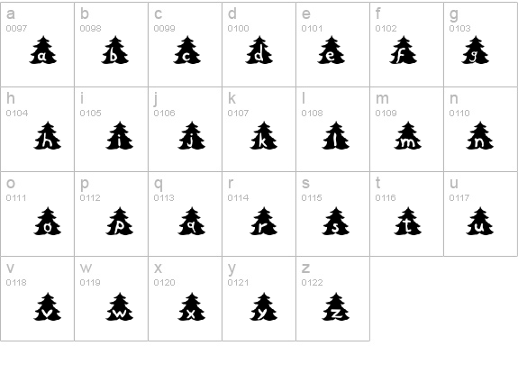 Christmas Tree details - Free Fonts at FontZone.net