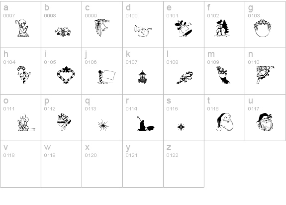 Christmas3 details - Free Fonts at FontZone.net