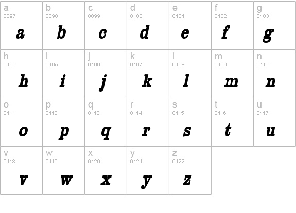 Clare-Condensed Bold Italic details - Free Fonts at FontZone.net