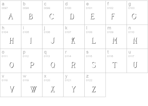 Cleaver's_Juvenia_Embossed details - Free Fonts at FontZone.net