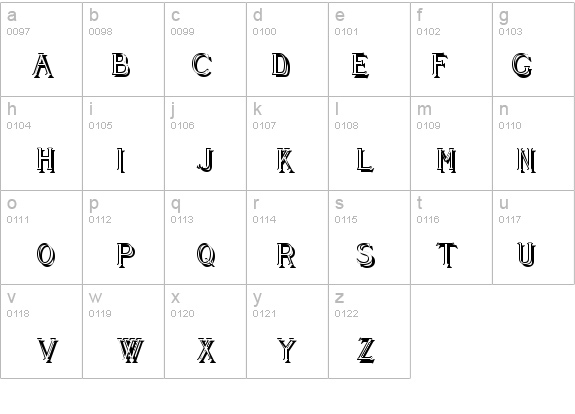Cleaver's_Juvenia_Shadowed details - Free Fonts at FontZone.net