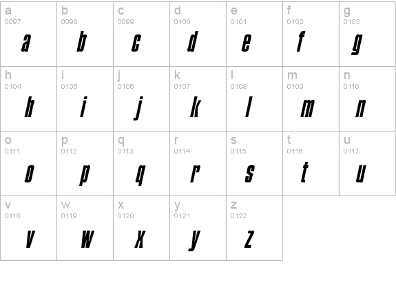 Commador Italic details - Free Fonts at FontZone.net