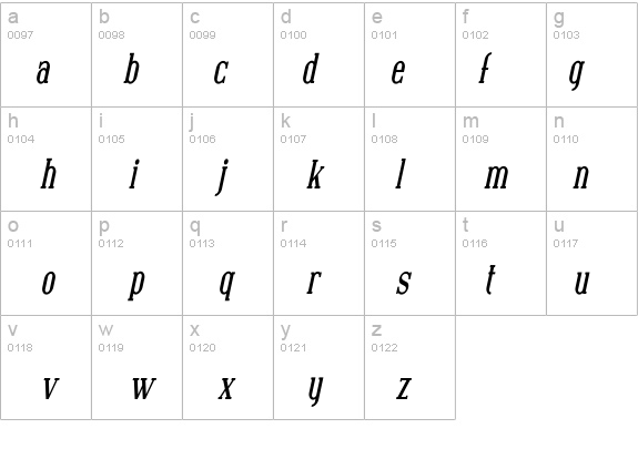 Covington Cond Bold Italic details - Free Fonts at FontZone.net