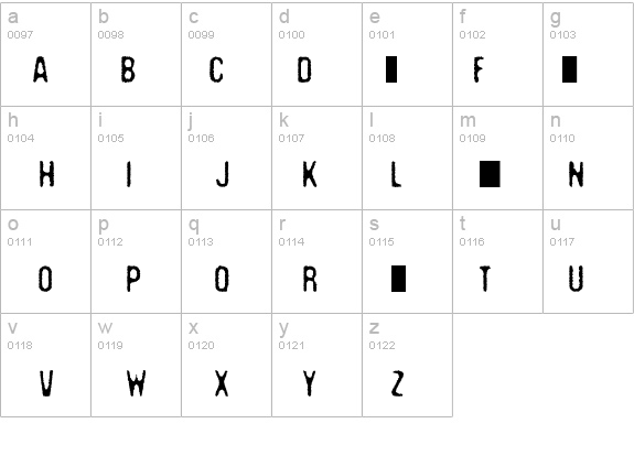 Crack  DEMO details - Free Fonts at FontZone.net