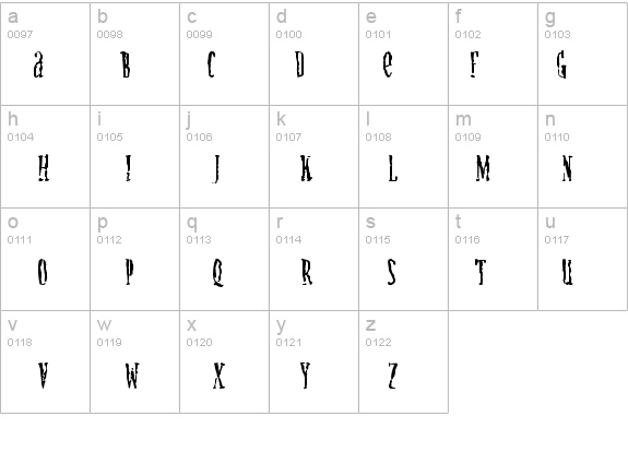CreatureA details - Free Fonts at FontZone.net