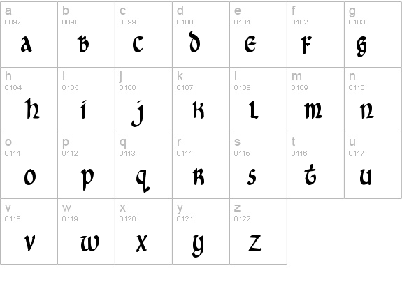 Cry Uncial Condensed details - Free Fonts at FontZone.net