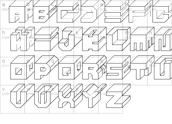 Cube details - Free Fonts at FontZone.net