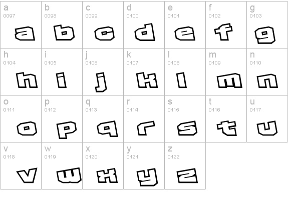 D3 Egoistism outline extra details - Free Fonts at FontZone.net