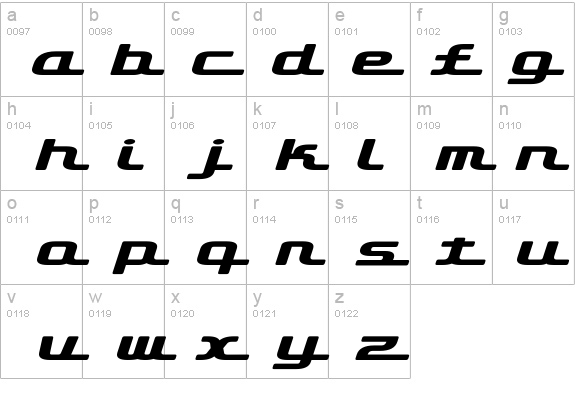 D3 Roadsterism Wide Italic details - Free Fonts at FontZone.net