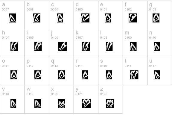 DackShatteredNegative details - Free Fonts at FontZone.net