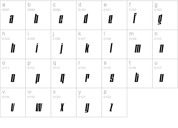 DaleysGothic-RegularItalic details - Free Fonts at FontZone.net