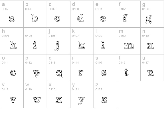 Dalmatian details - Free Fonts at FontZone.net