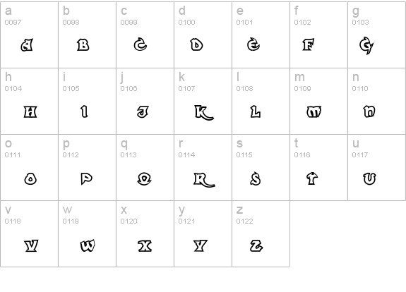 Dark Crystal Outline details - Free Fonts at FontZone.net