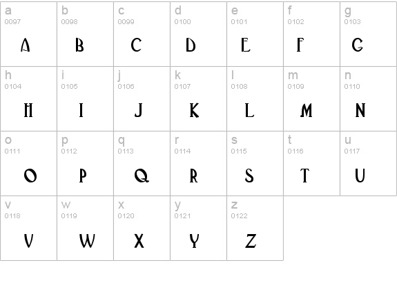 Deco Normal details - Free Fonts at FontZone.net