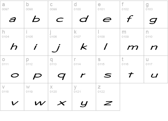 Diego1 Ex Italic details - Free Fonts at FontZone.net