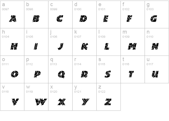 Dinosuaria-Cracked Italic details - Free Fonts at FontZone.net