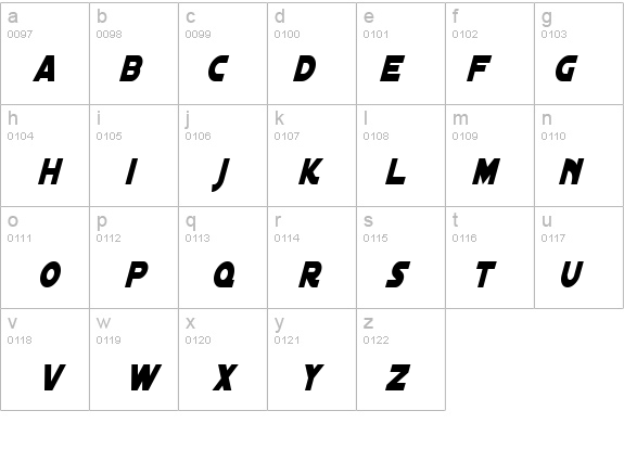 Distant Galaxy Condensed Italic details - Free Fonts at FontZone.net