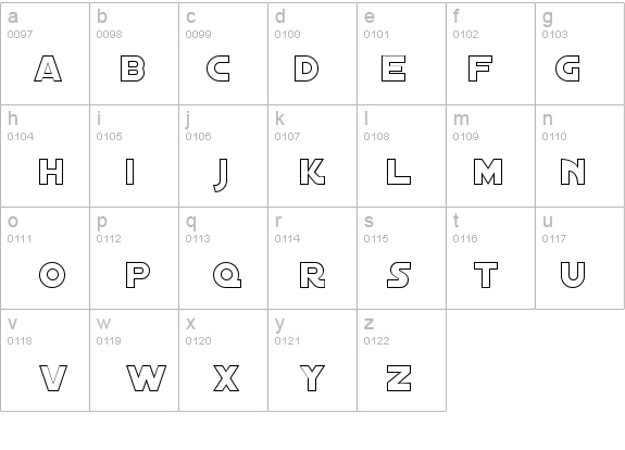 Distant Galaxy Outline details - Free Fonts at FontZone.net