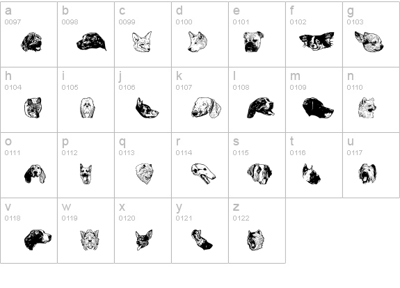 DoggyPrint AOE details - Free Fonts at FontZone.net