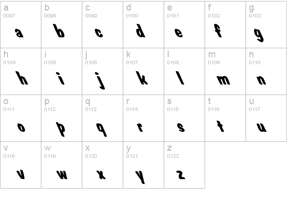 Dom Casual Extreme Lefty details - Free Fonts at FontZone.net