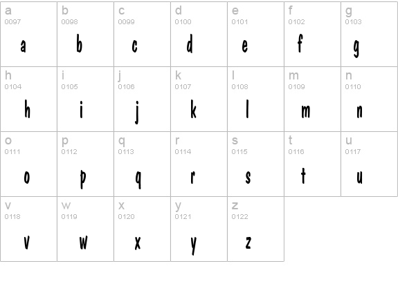 DonCasualCondensed details - Free Fonts at FontZone.net
