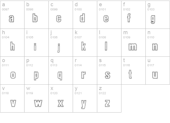 Dot Trail details - Free Fonts at FontZone.net