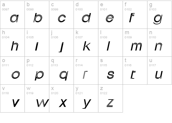 Downtown Italic details - Free Fonts at FontZone.net