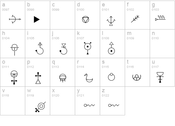 DSA-Symbole details - Free Fonts at FontZone.net