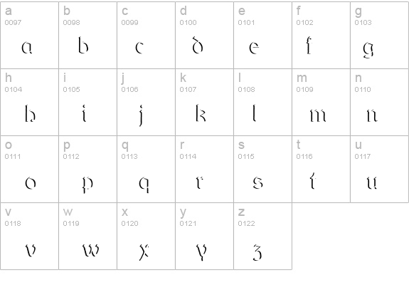 DundalkEmbossed details - Free Fonts at FontZone.net