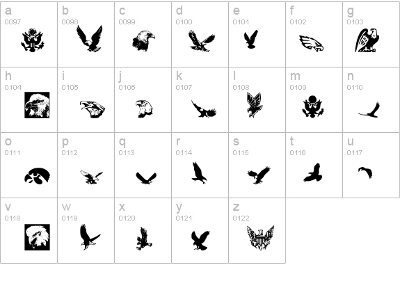 Eaglemania details - Free Fonts at FontZone.net