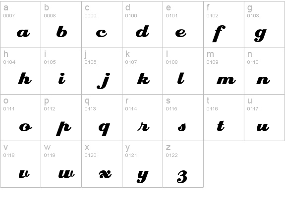 EclatICGRegular details - Free Fonts at FontZone.net