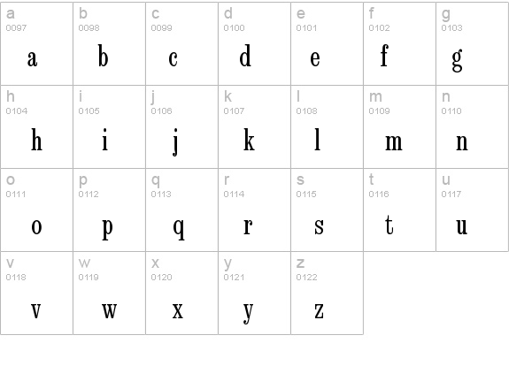 EgizioEF-Condensed details - Free Fonts at FontZone.net