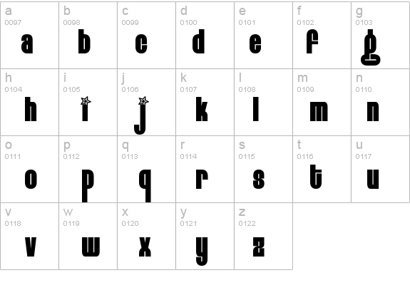 Eight Track program two details - Free Fonts at FontZone.net