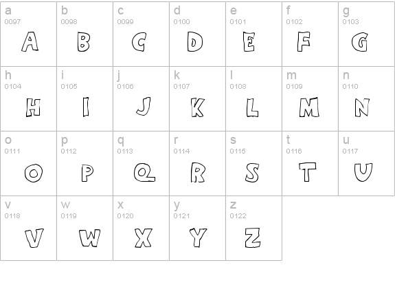 Eighty Percent Caps Outline details - Free Fonts at FontZone.net
