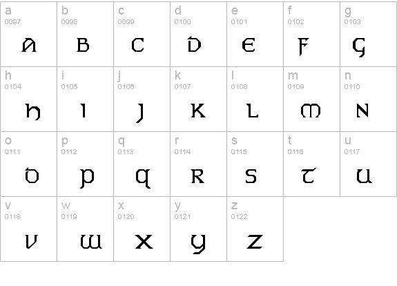 Eire Normal details - Free Fonts at FontZone.net