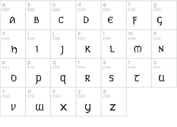 Eire Th details - Free Fonts at FontZone.net