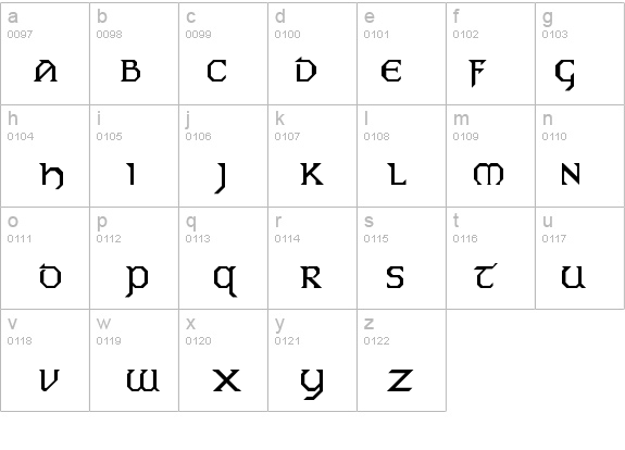 Eire details - Free Fonts at FontZone.net