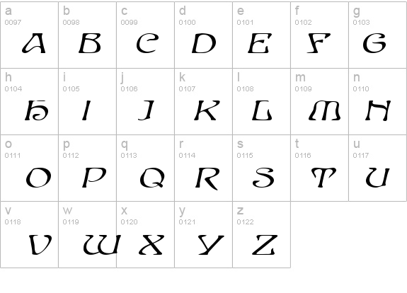 Elves-Extended Bold Italic details - Free Fonts at FontZone.net