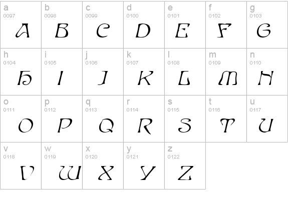 Elves Italic details - Free Fonts at FontZone.net