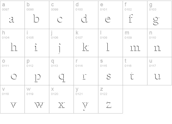Emboss-Normal details - Free Fonts at FontZone.net
