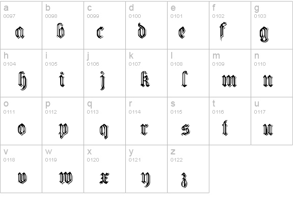 EmbossedGermanica details - Free Fonts at FontZone.net