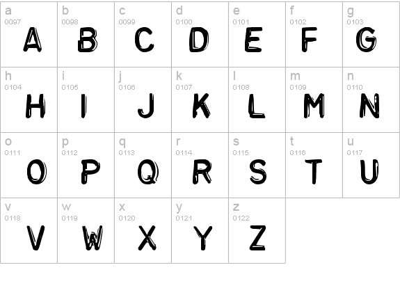 Embossing Tape 3 (BRK) details - Free Fonts at FontZone.net