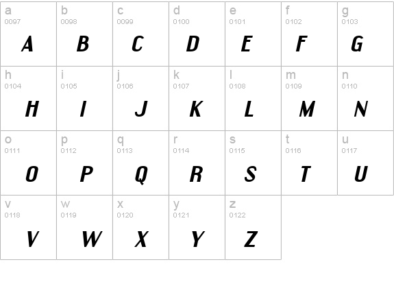 Engebrechtre Expanded Bold Italic details - Free Fonts at FontZone.net