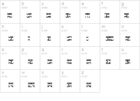 Entangled Layer B -BRK- details - Free Fonts at FontZone.net