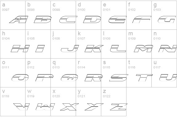 Excelerate Outline details - Free Fonts at FontZone.net